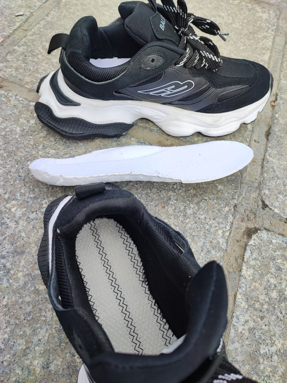 کتونی بالنسیاگا کارگو مشکی سفید کد 2049 balenciaga cargo sneaker