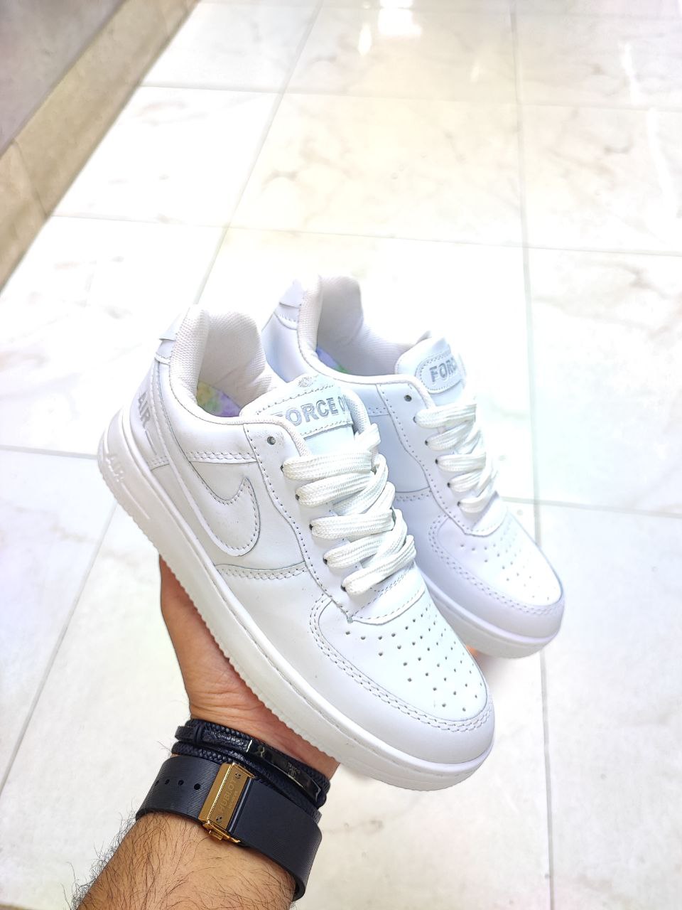 ایرفورس ست زنانه و مردانه و بزرگپا  Nike Air Force کد 2072 کتونی ست زنانه و مردانه برند نایک مدل ایرفورس Nike Air Force کد 2072