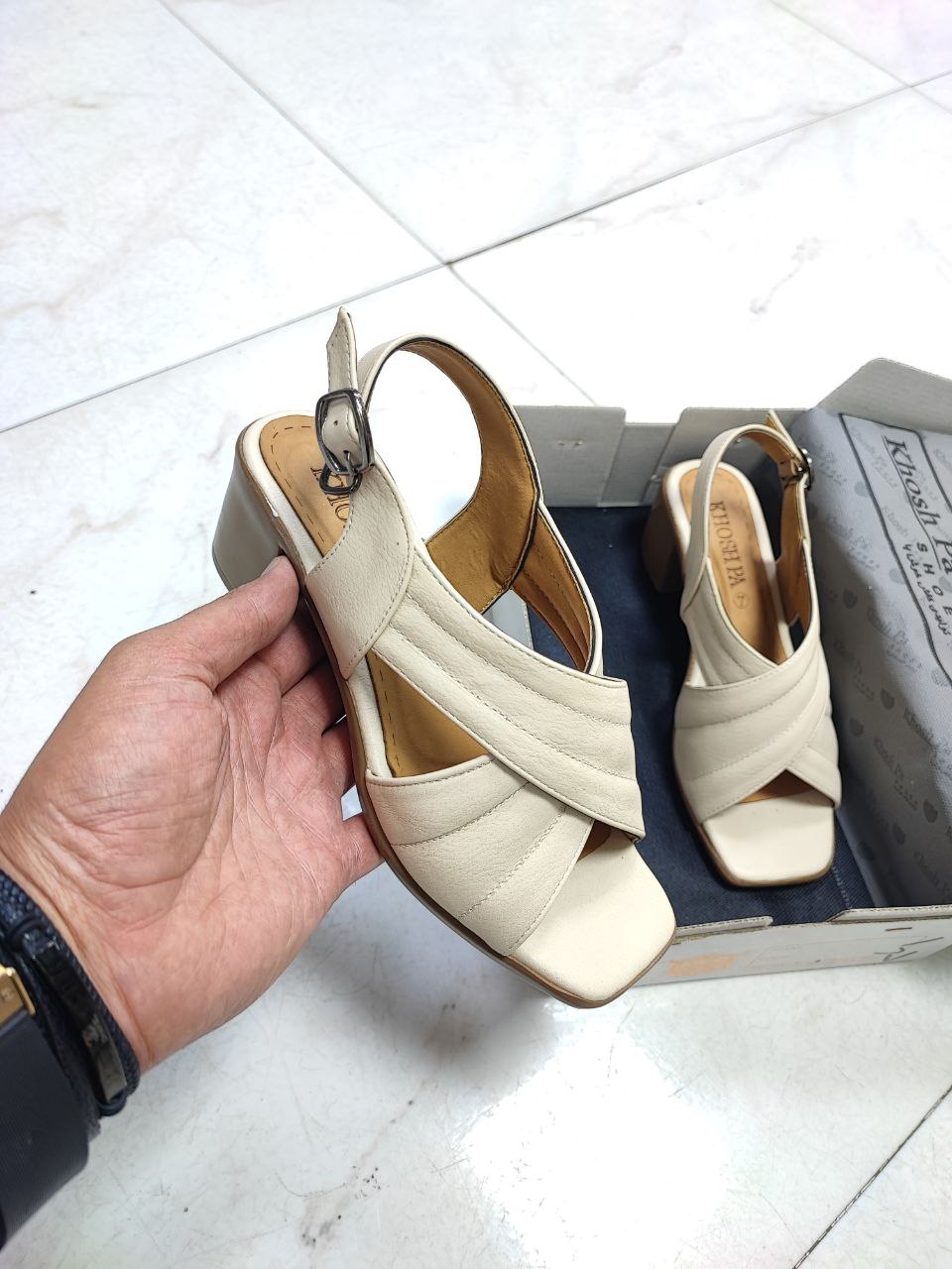 صندل پاشنه دار تابستانی زنانه کد 3045 Women's summer high-heeled sandals, code 3045