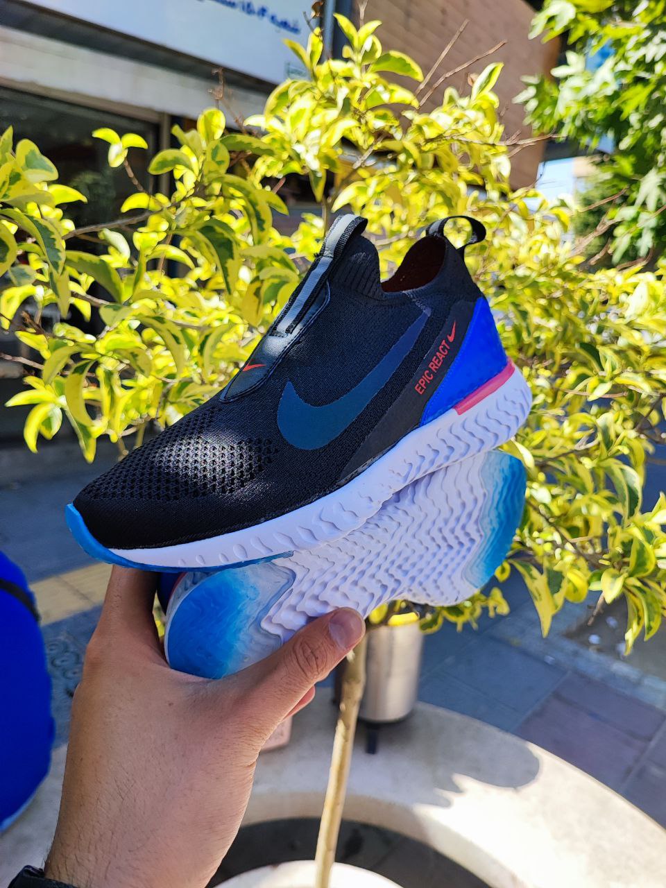 کفش ورزشی زنانه نایک مدل بافتی کد 3046 Nike women's sports shoes, textured model, code 3046