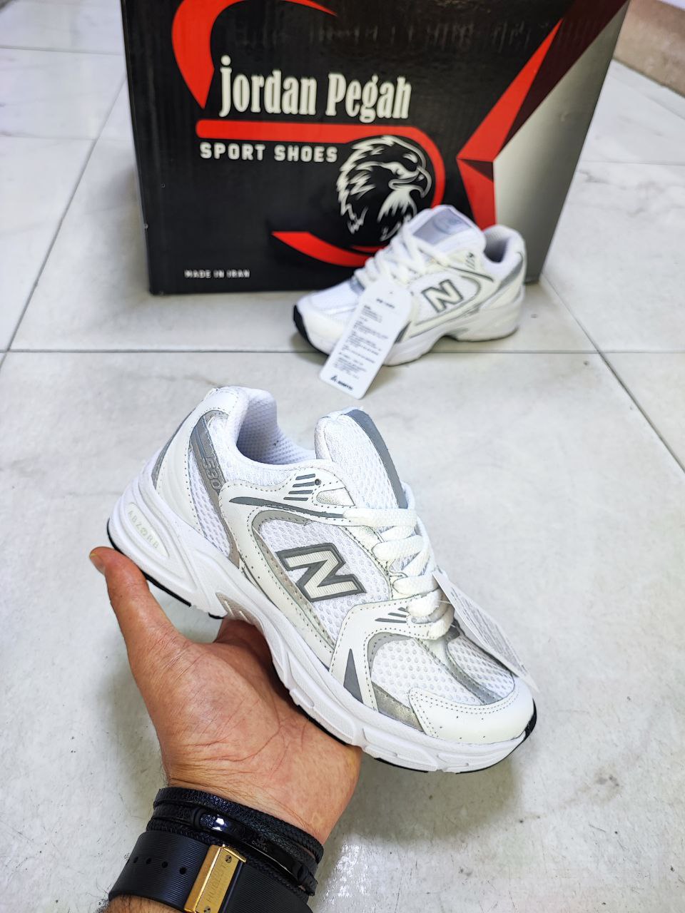 کتونی نیوبالانس Newbalance ست مردانه و زنانه بزرگپا کد 2077 New Balance sneakers for men and women with large feet, code 2076