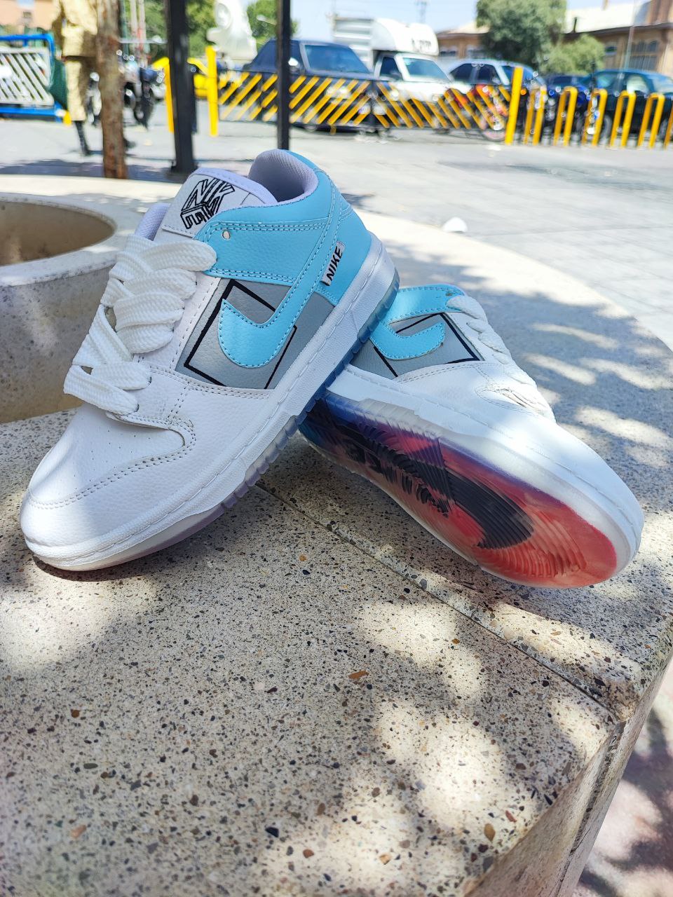 کتونی نایک جردن مانستر زنانه و مردانه و پسرانه و دخترانه کد 2092 Nike Jordan Monster sneakers for women, men, boys and girls, code 2092
