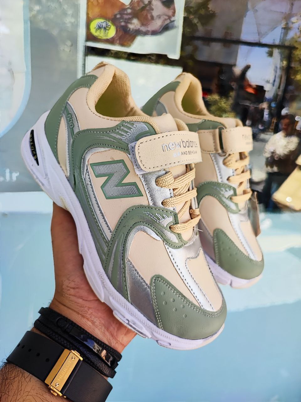 کتونی نیو بالانس ۵۳۰ مدارس شرکت بهگام کد 4018 New Balance 530 School Shoes Behgam Company Code 4018