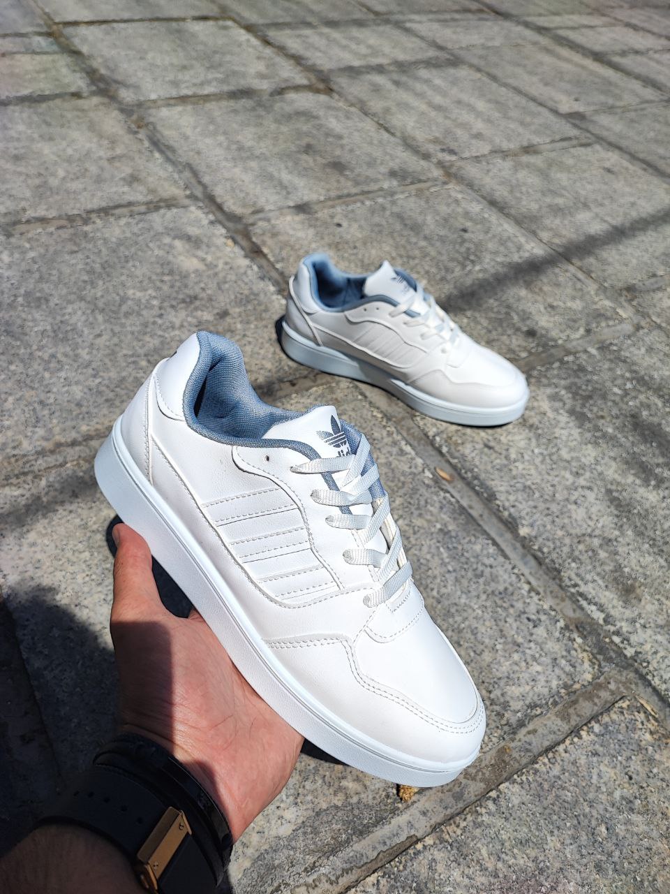 کتونی ونس آدیداس سفید کد 4026 Adidas Vans sneakers white code 4026