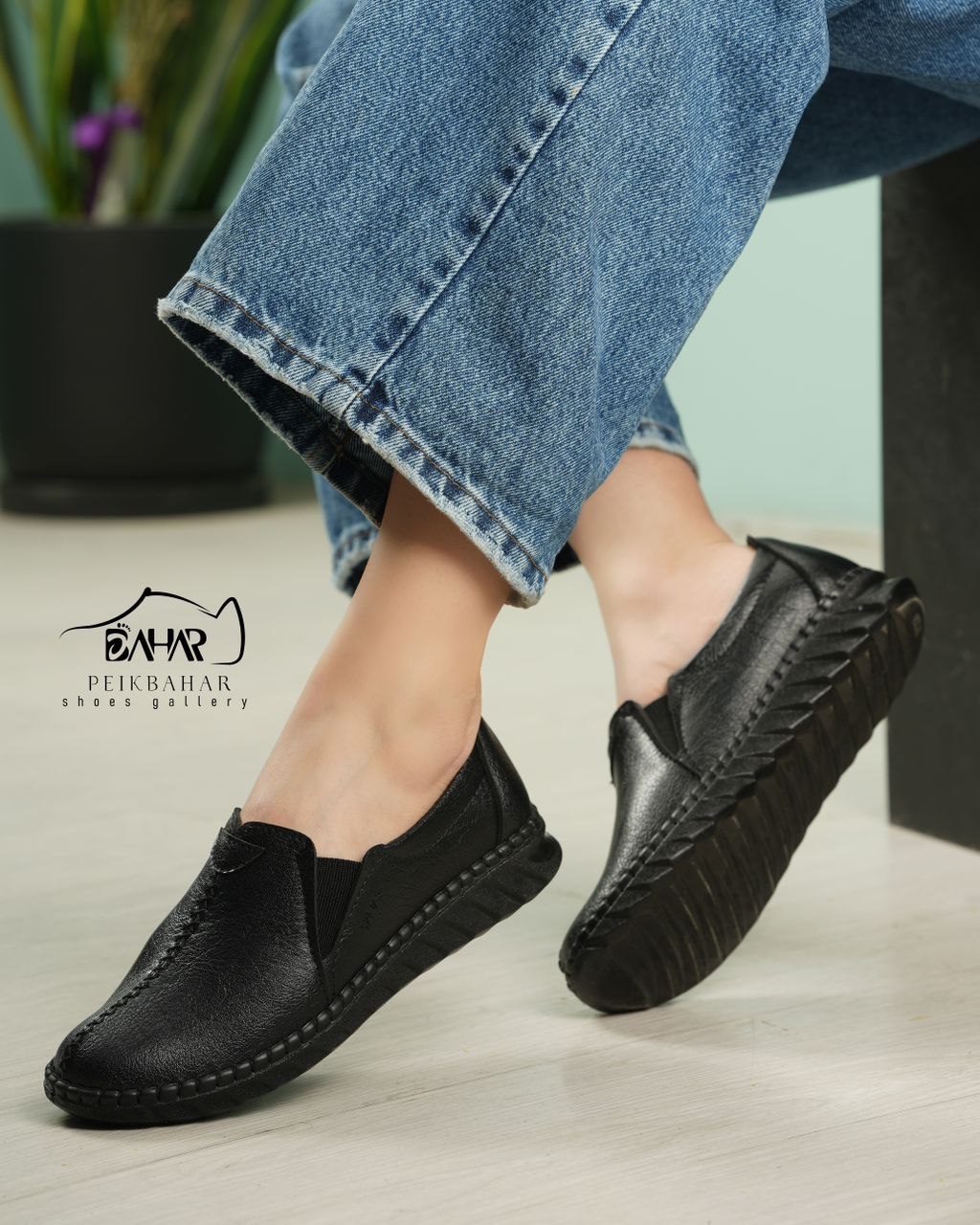 کفش طبی دست دوز زنانه چرمی کد 3059 Women's handmade leather medical shoes, code 3059