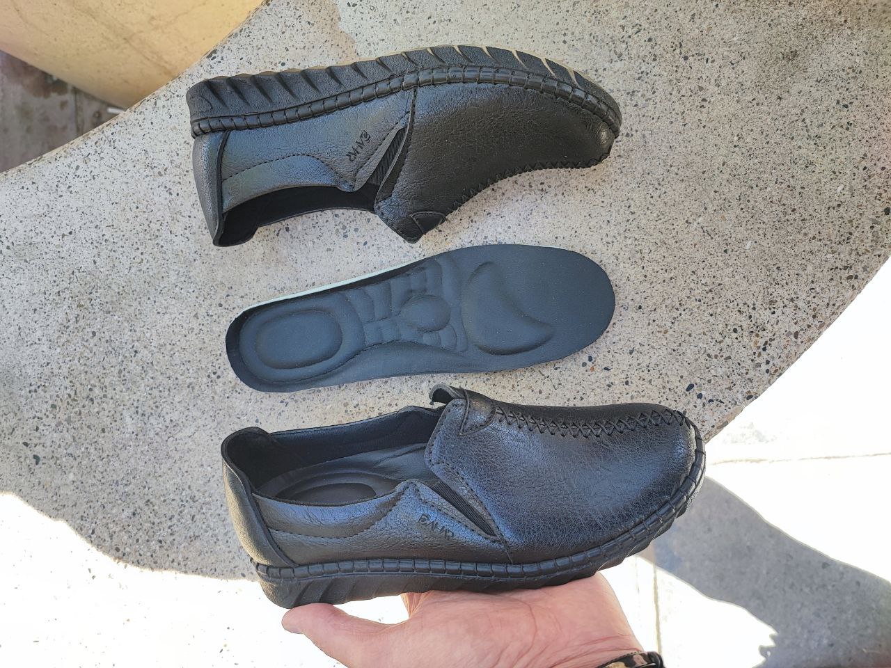 کفش طبی دست دوز زنانه چرمی کد 3059 Women's handmade leather medical shoes, code 3059