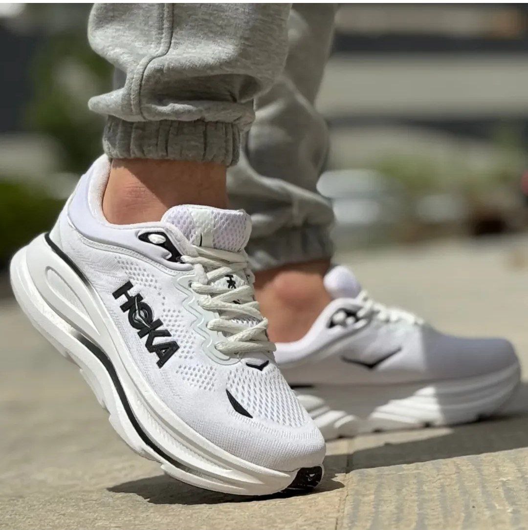 کتونی ورزشی هوکا باندی سفید کد 2118 Hoka Bandai white sports bra code 2118