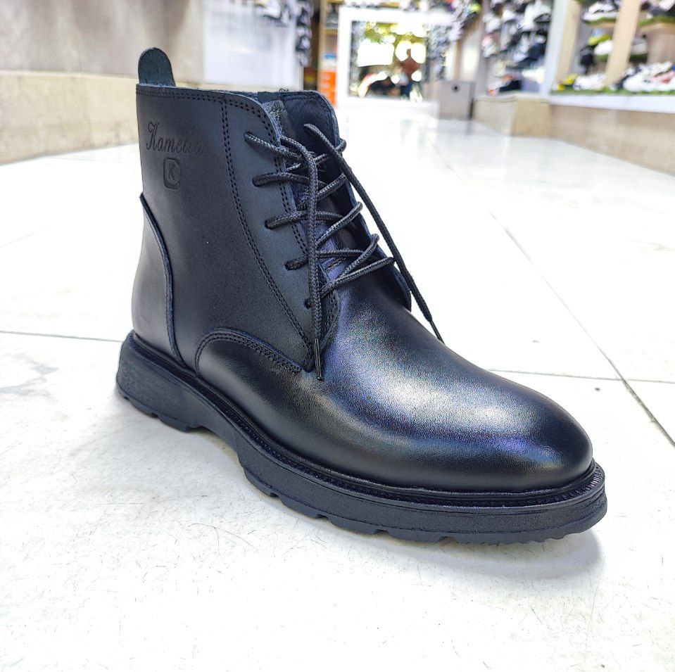 نیم بوت چرمی گاوی مردانه بندی بغل زیپ کد 2122 نیم بوت چرمی گاوی مردانه بندی بغل زیپ کد 2122