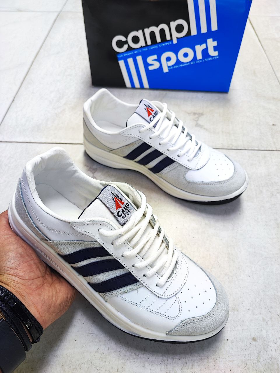 آدیداس آنفالوس کمپ چرم طبیعی کد 2123