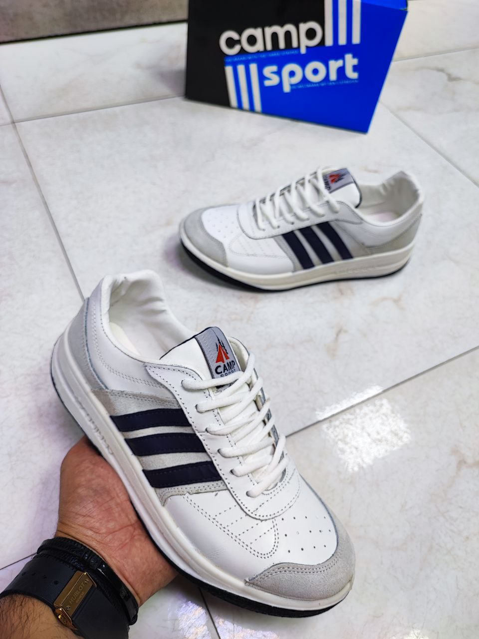 آدیداس آنفالوس کمپ چرم طبیعی کد 2123