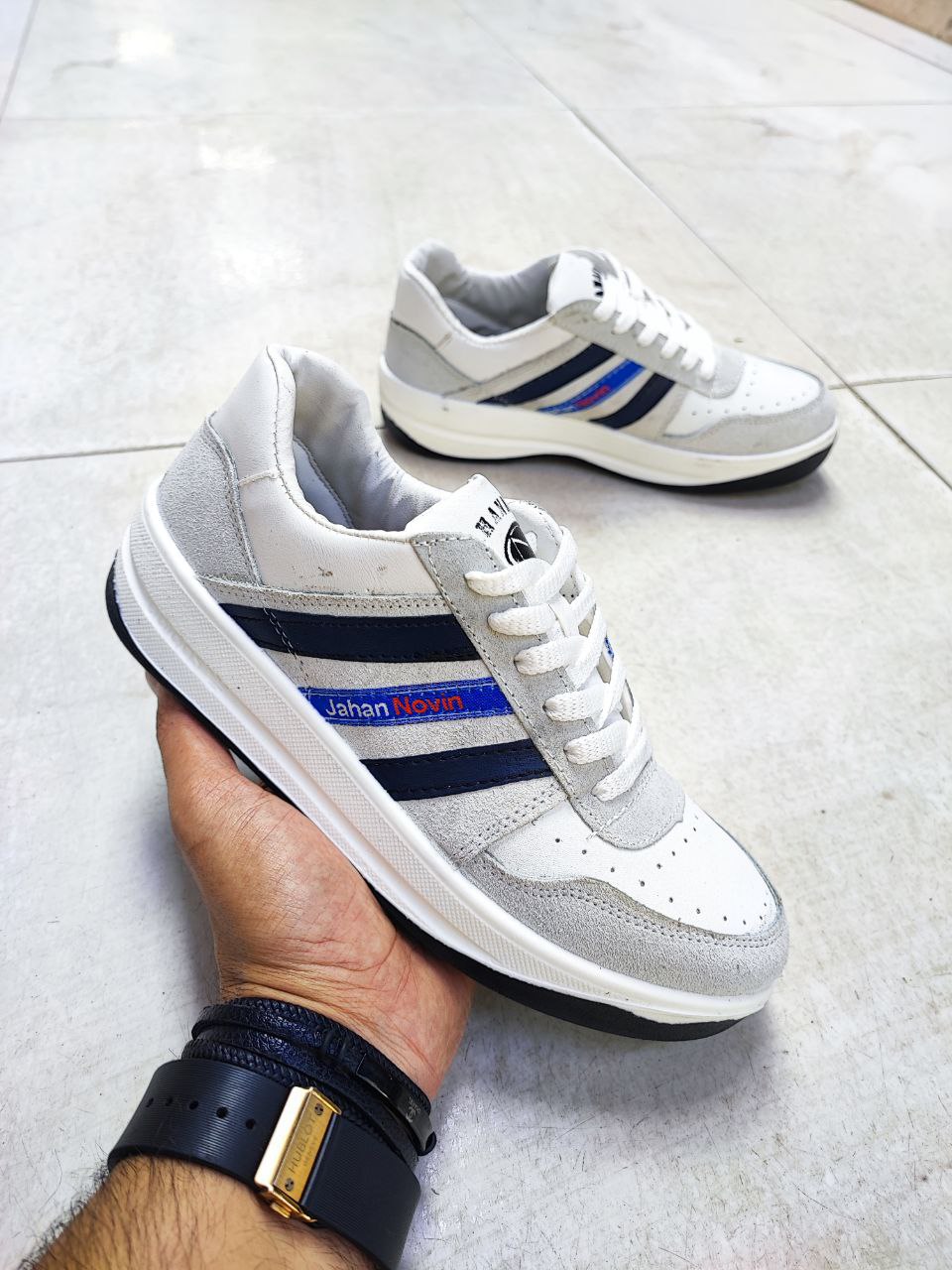 آدیداس آنفالوس کمپ چرم طبیعی کد 2124