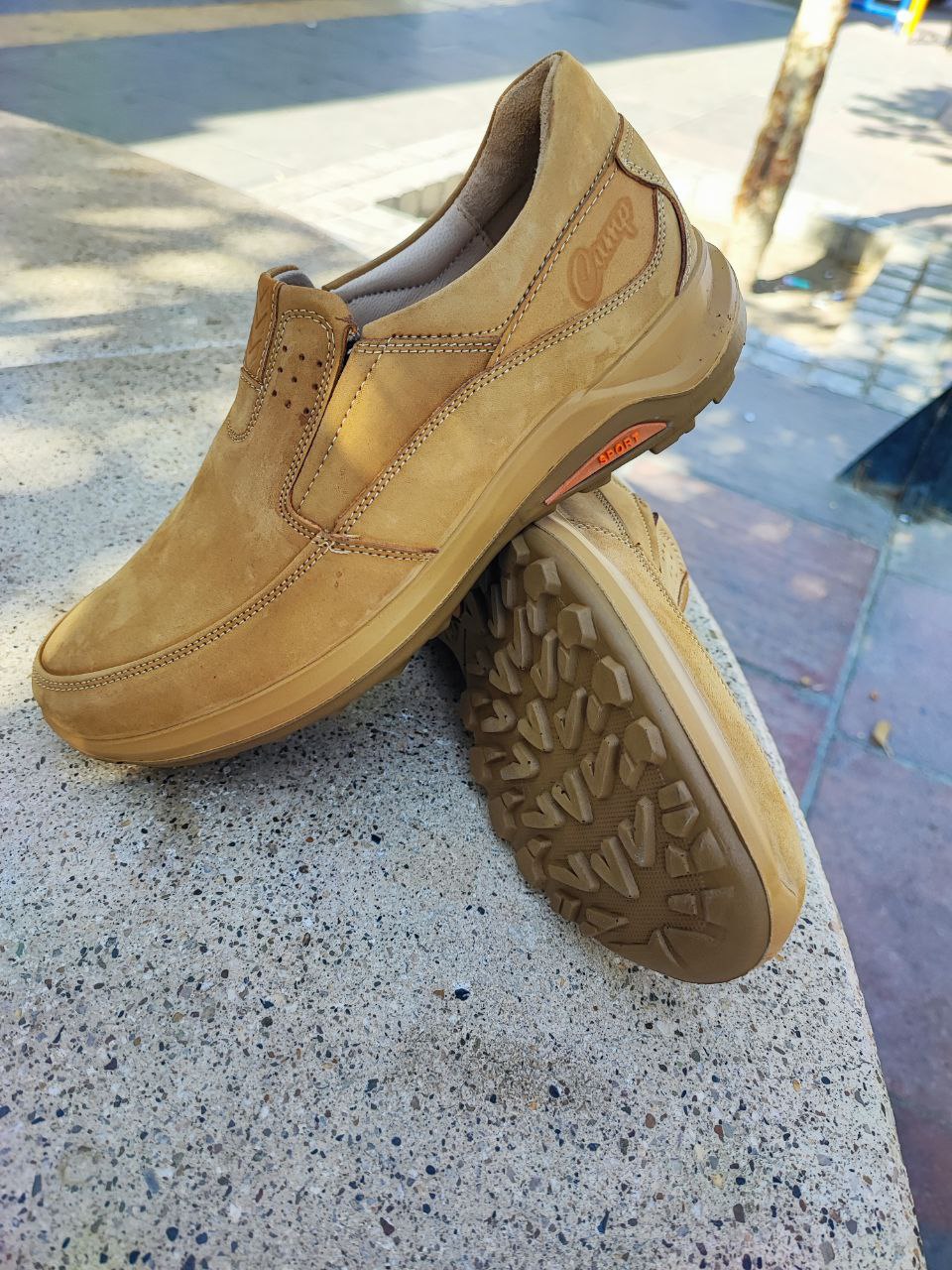کفش طبی کلارک شرکت کمپ چرم طبیعی نبوک کد 2128 کفش طبی کلارک شرکت کمپ چرم طبیعی نبوک کد 2128