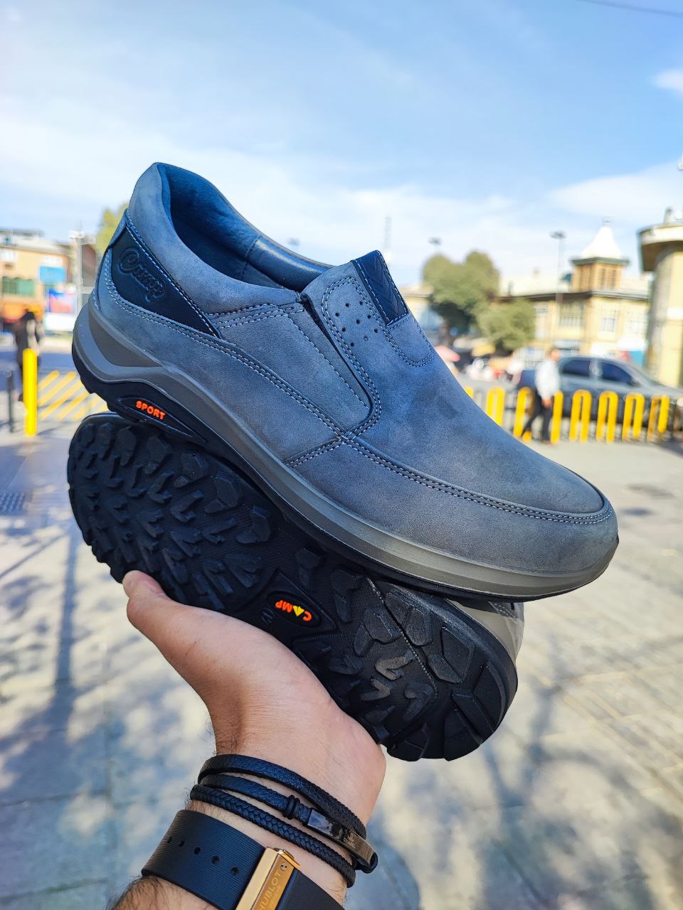 کفش طبی کلارک شرکت کمپ چرم طبیعی نبوک کد 2129 کفش طبی کلارک شرکت کمپ چرم طبیعی نبوک کد 2129