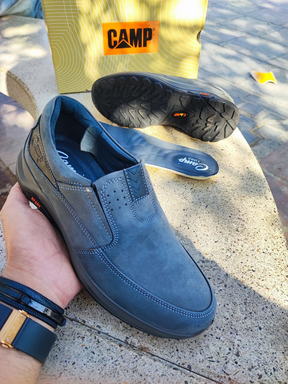 کفش طبی کلارک شرکت کمپ چرم طبیعی نبوک کد 2129 کفش طبی کلارک شرکت کمپ چرم طبیعی نبوک کد 2129