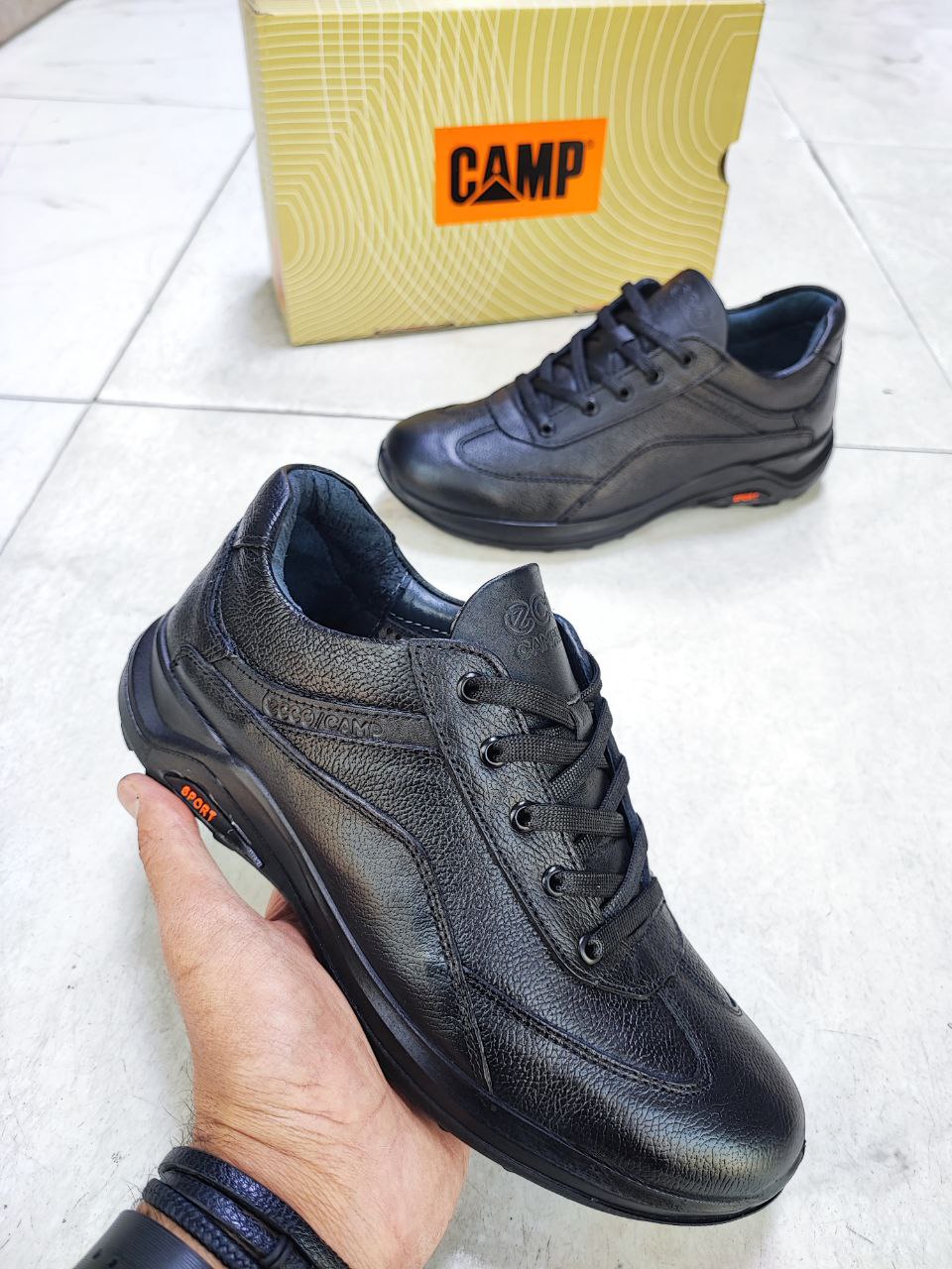 کفش مدل اکو شرکت کمپ تمام چرم طبیعی کد 2130