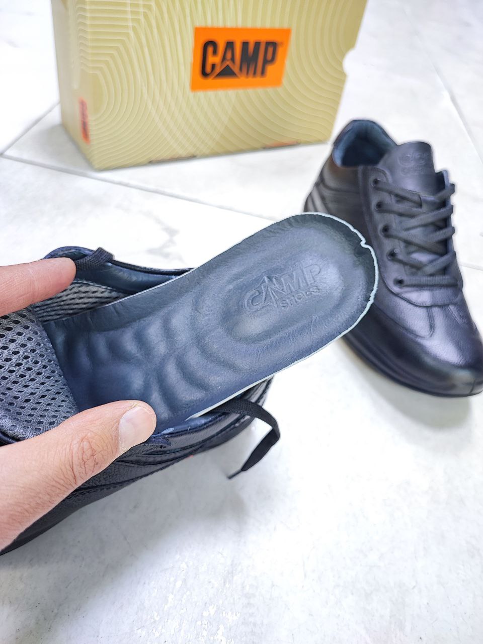 کفش مدل اکو شرکت کمپ تمام چرم طبیعی کد 2130