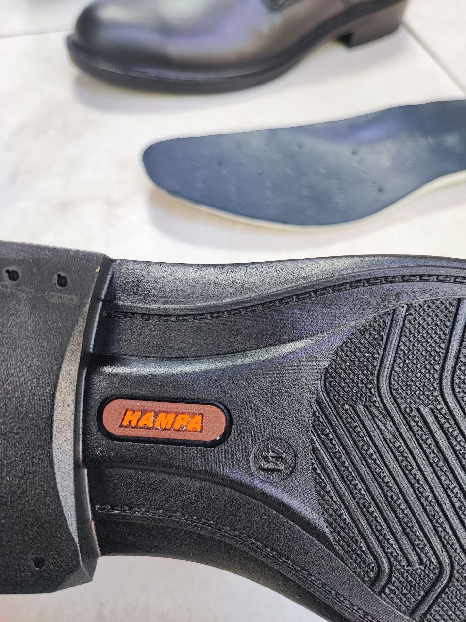 کفش پرسنلی تمام طبی تمام چرم طبیعی همپا کد 2147