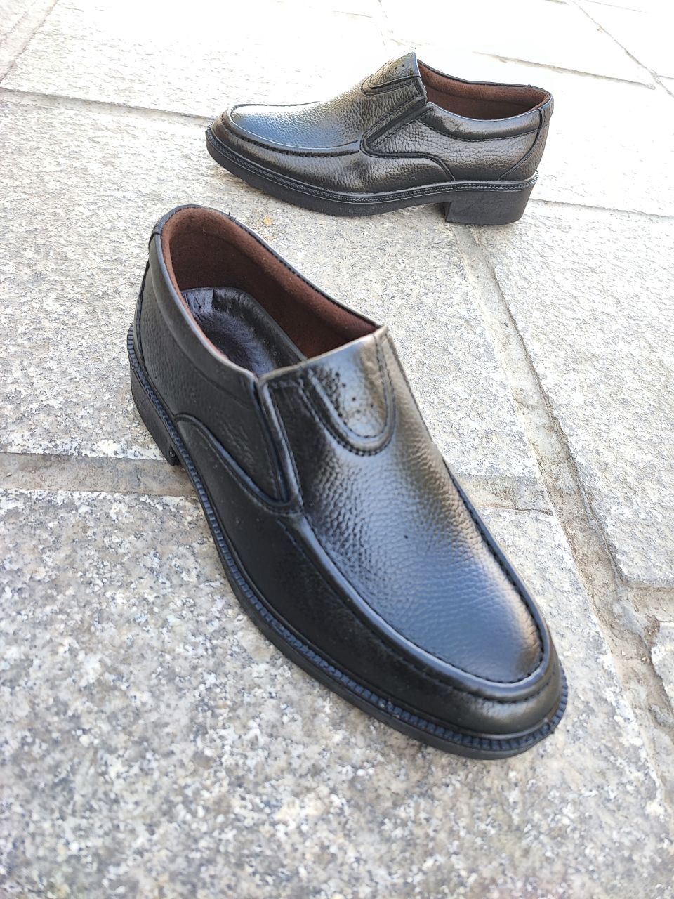 کفش مجلسی پرسنلی تمام چرم طبیعی کد 2150