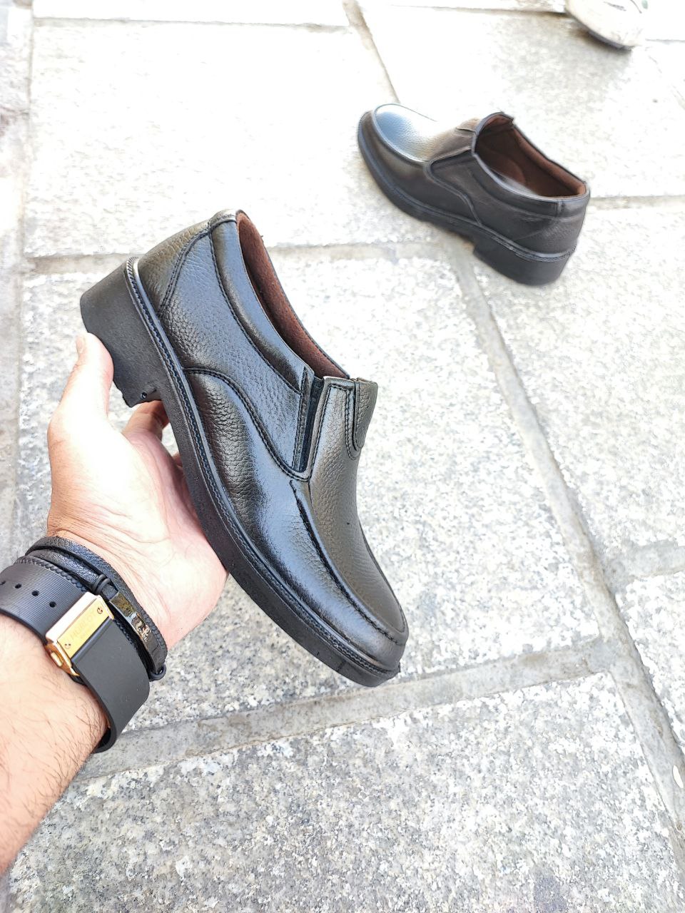 کفش مجلسی پرسنلی تمام چرم طبیعی کد 2150