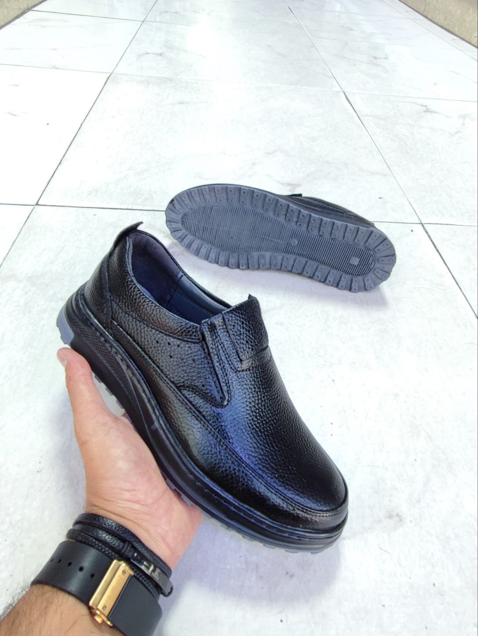 کفش طبی تمام چرم طبیعی کد 2151