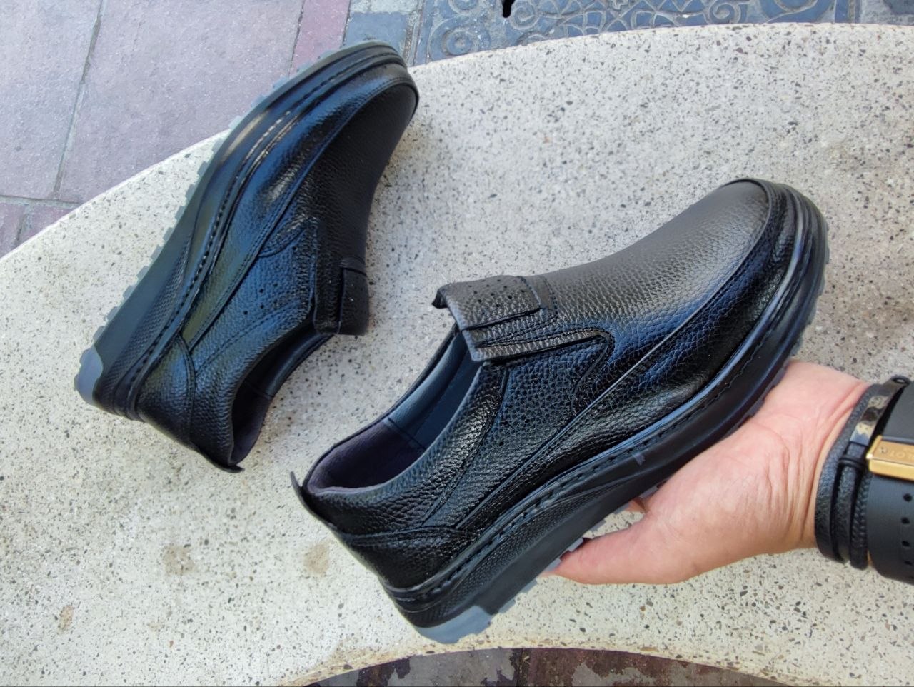 کفش طبی تمام چرم طبیعی کد 2151