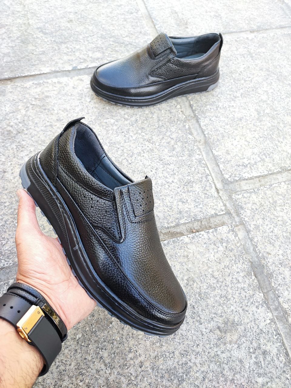 کفش طبی تمام چرم طبیعی کد 2151