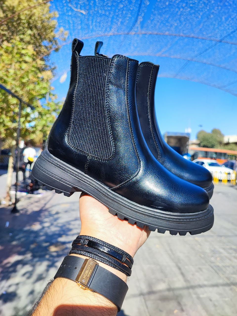 نیم پوتین زنانه دو طرف کش کد 3071