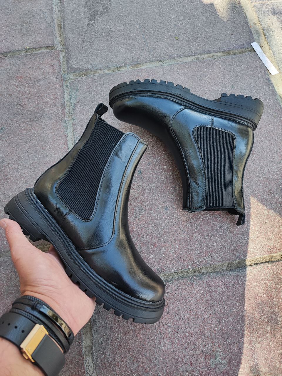 نیم پوتین زنانه دو طرف کش کد 3071