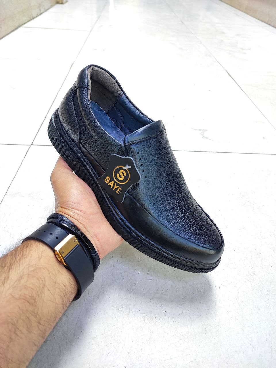 کفش طبی پرسنلی تمام چرم طبیعی کد 2153