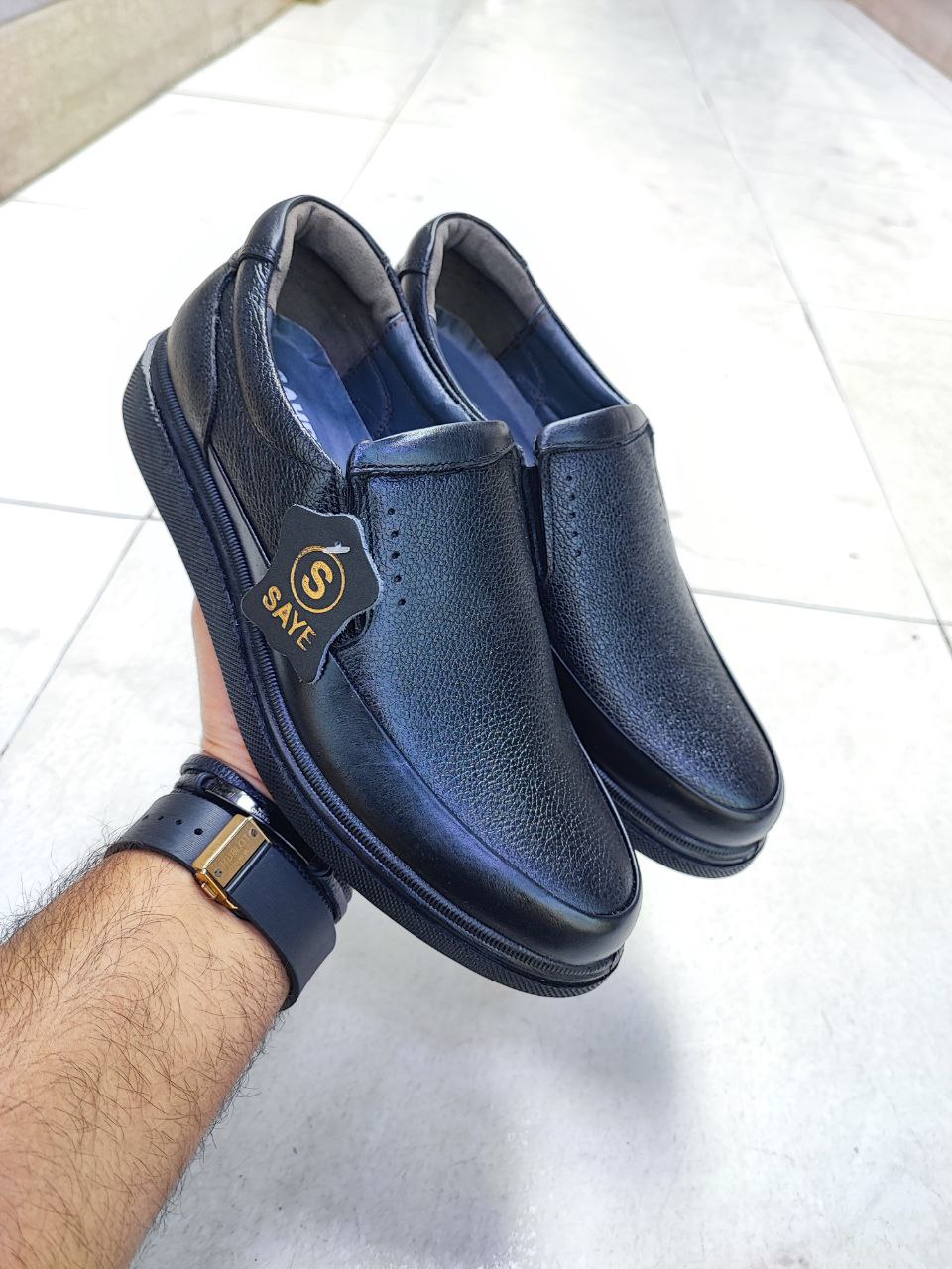 کفش طبی پرسنلی تمام چرم طبیعی کد 2153