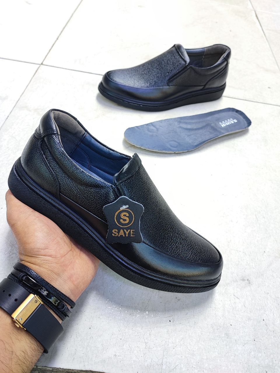 کفش طبی پرسنلی تمام چرم طبیعی کد 2153