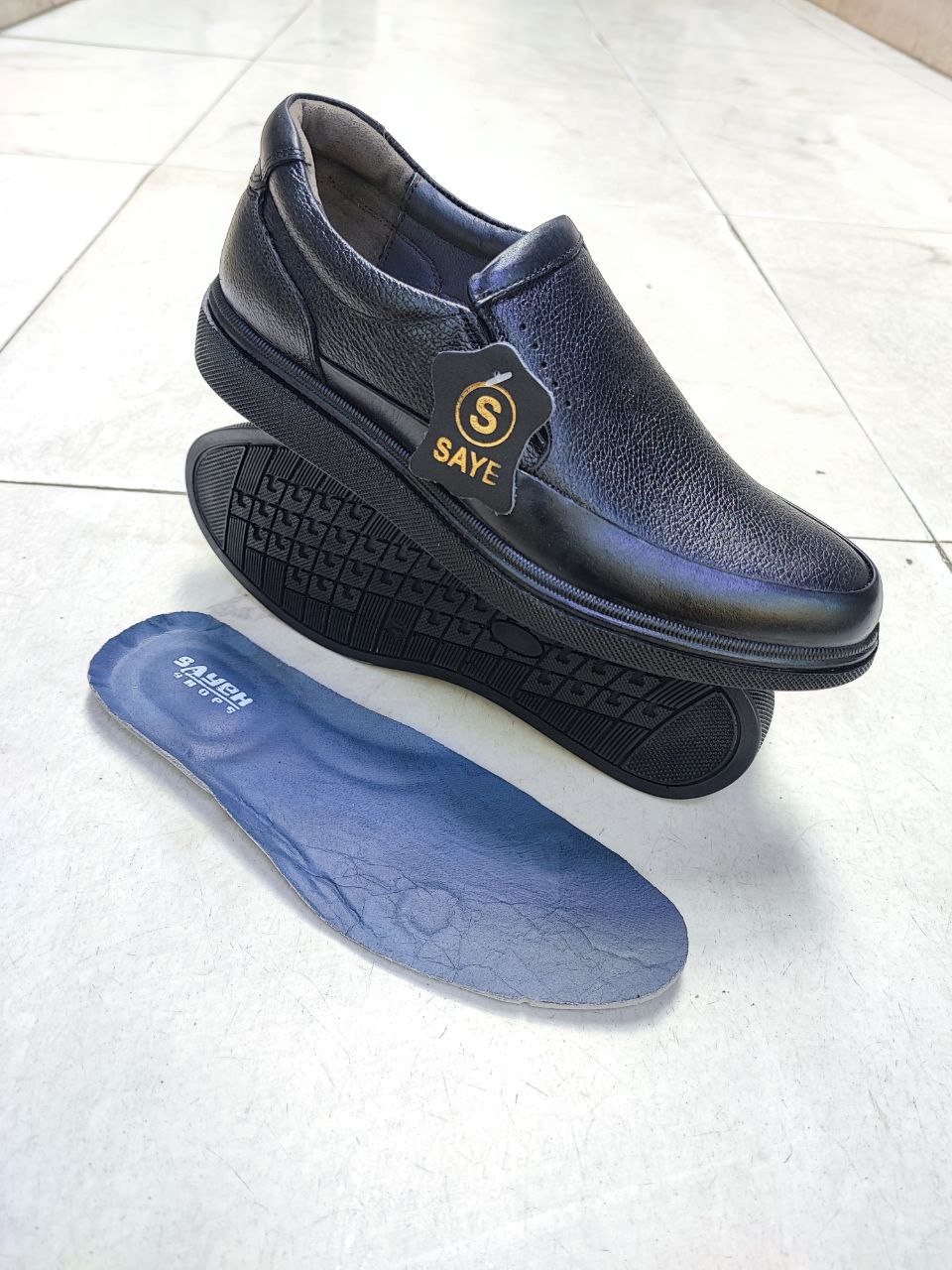 کفش طبی پرسنلی تمام چرم طبیعی کد 2153