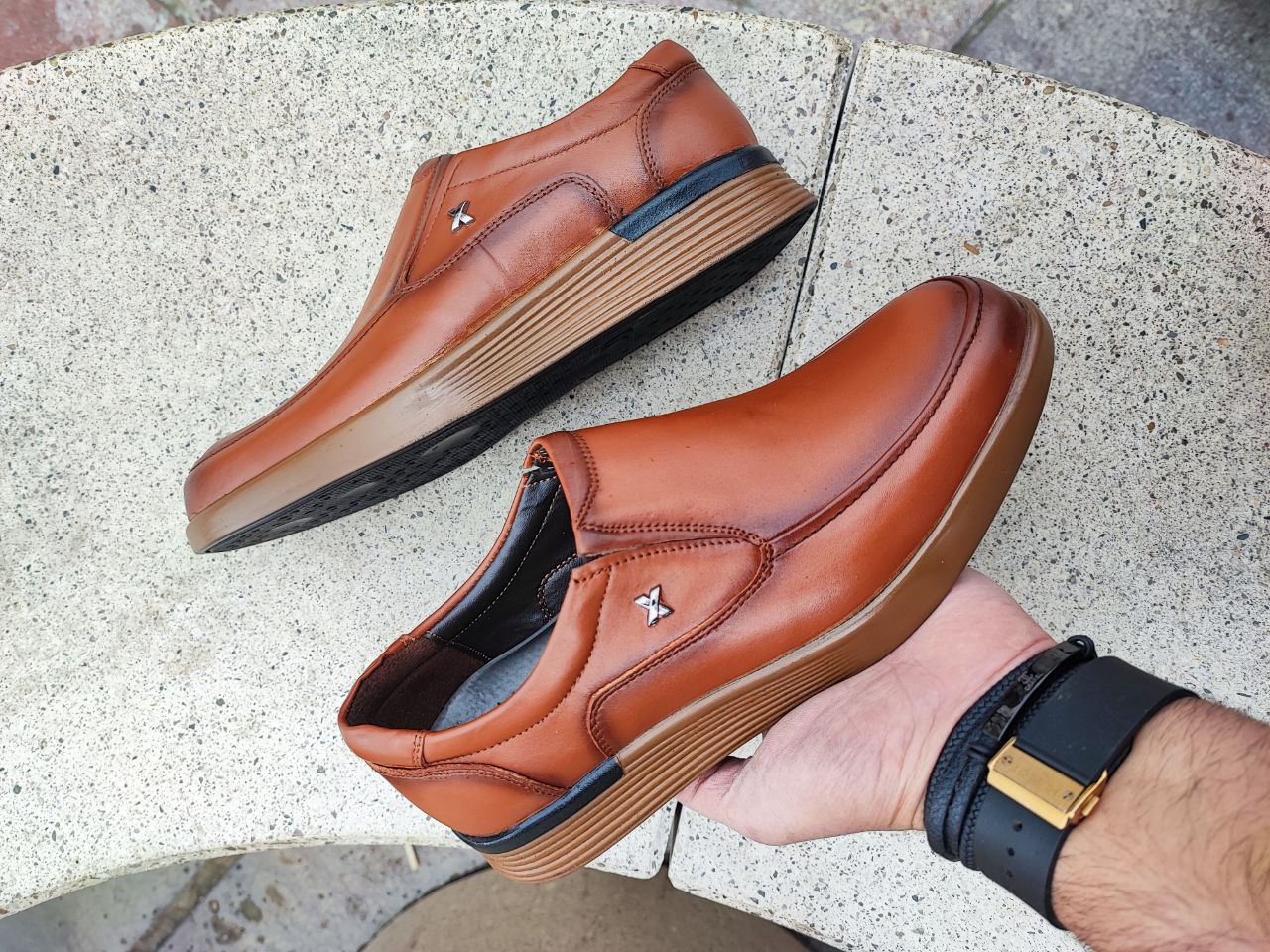 چرم گاوی رنگ عسلی کد 2214 